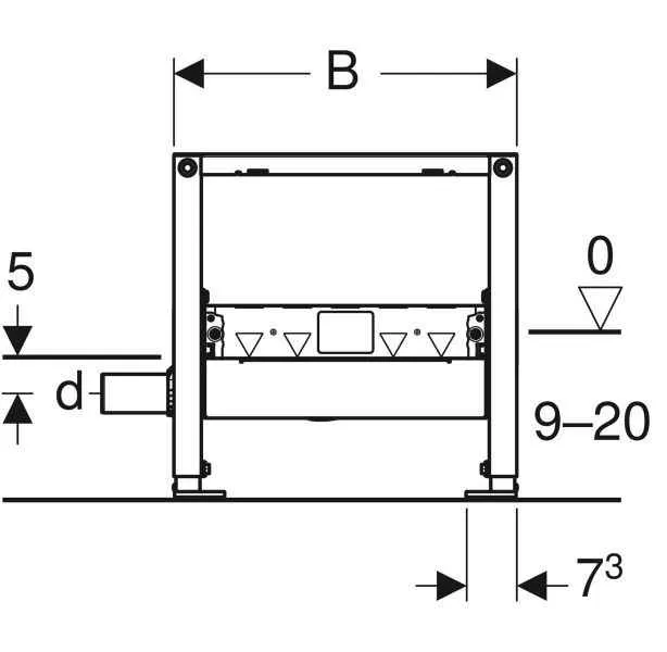 Інсталяція  для душових систем Geberit Duofix 111.593.00.1