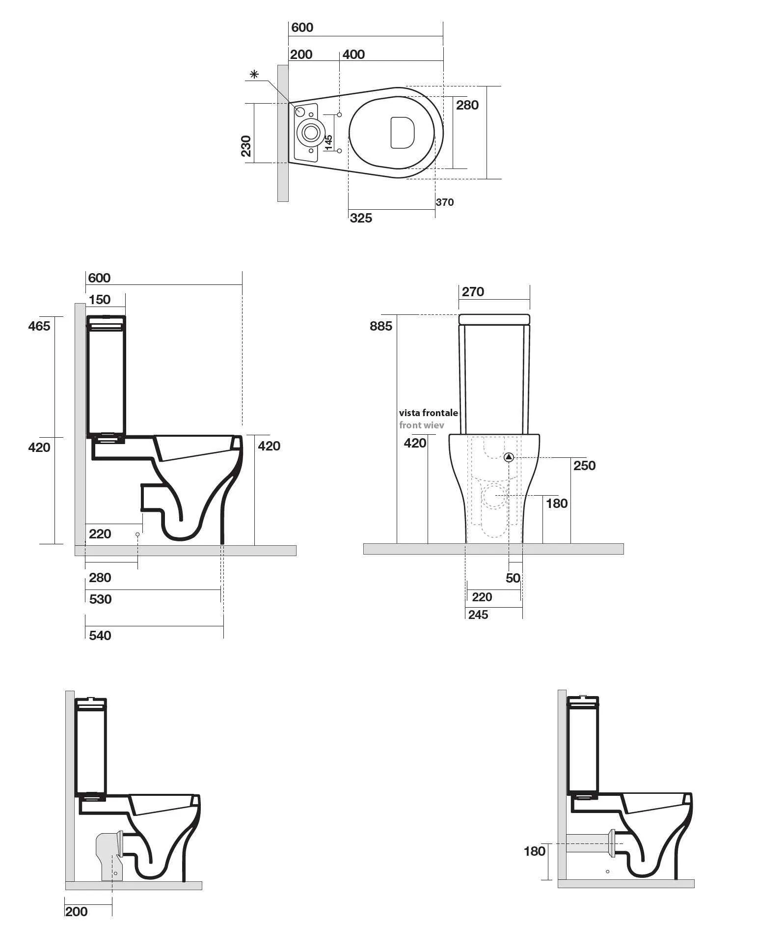 Унітаз підлоговий Cinque AXA