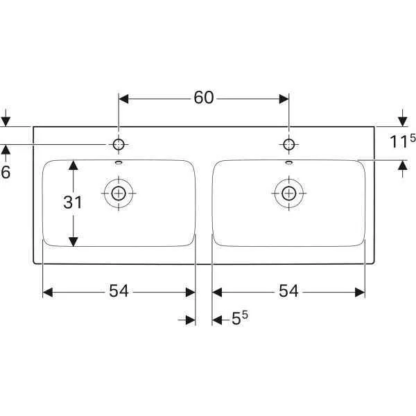 Умивальник підвісний Geberit iCon