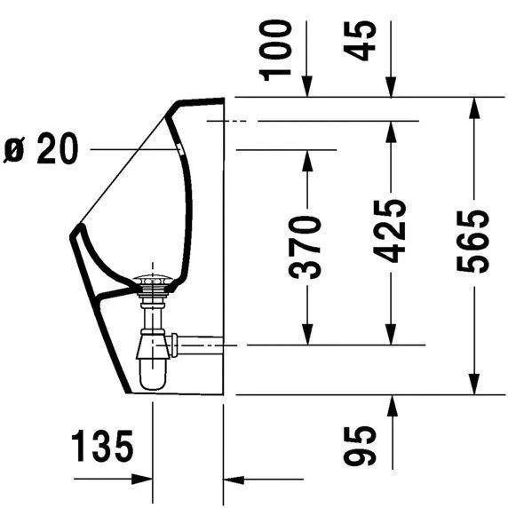 Писсуар Duravit D-Code 0829302007