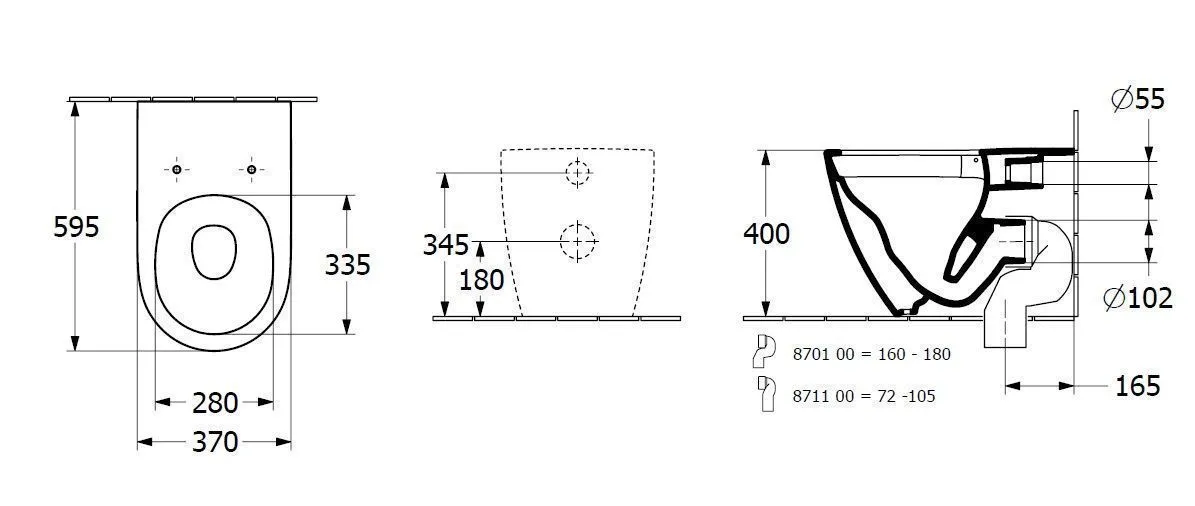 Унитаз напольный Villeroy & Boch Subway 3.0 4671T0R1