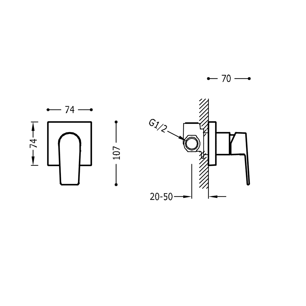 Смесители для ванны / душа Tres Project 21117701AC