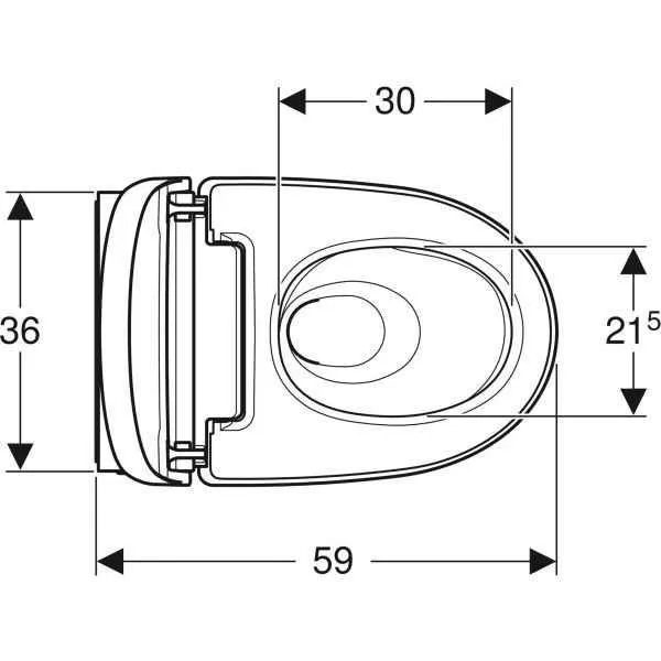 Унітаз підвісний Geberit AquaClean Mera (з функцією біде) 146.214.11.1