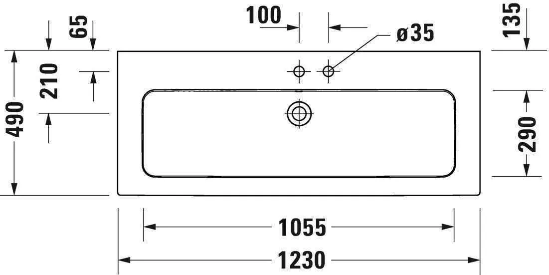 Умивальник Duravit ME by Starck 2361120060