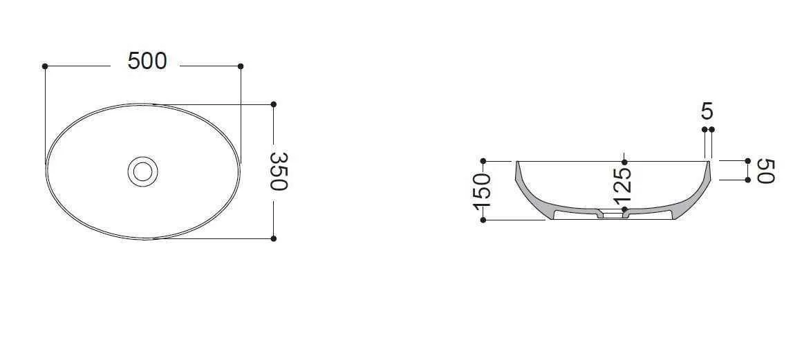 Раковина на стільницю Decus AXA 8510010