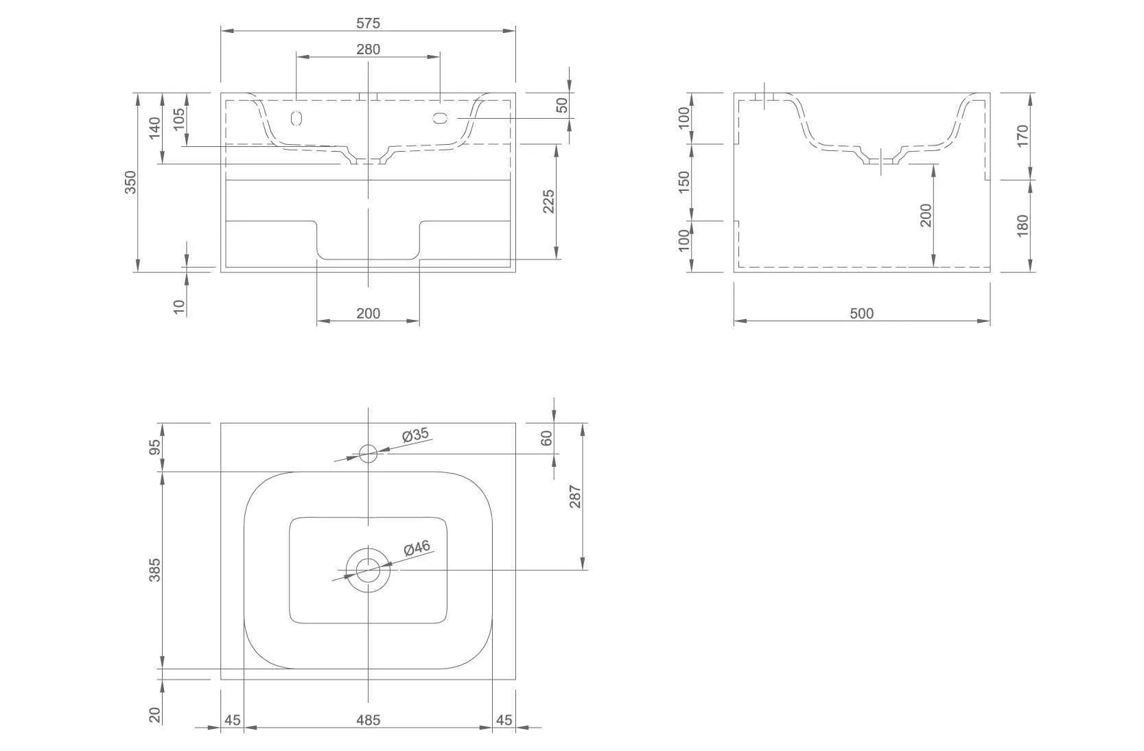 Тумба з умивальником Knief Shine 0600-181-01