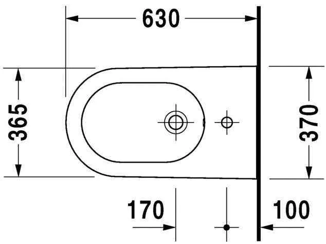 Биде напольное Duravit Starck 2 2272100000