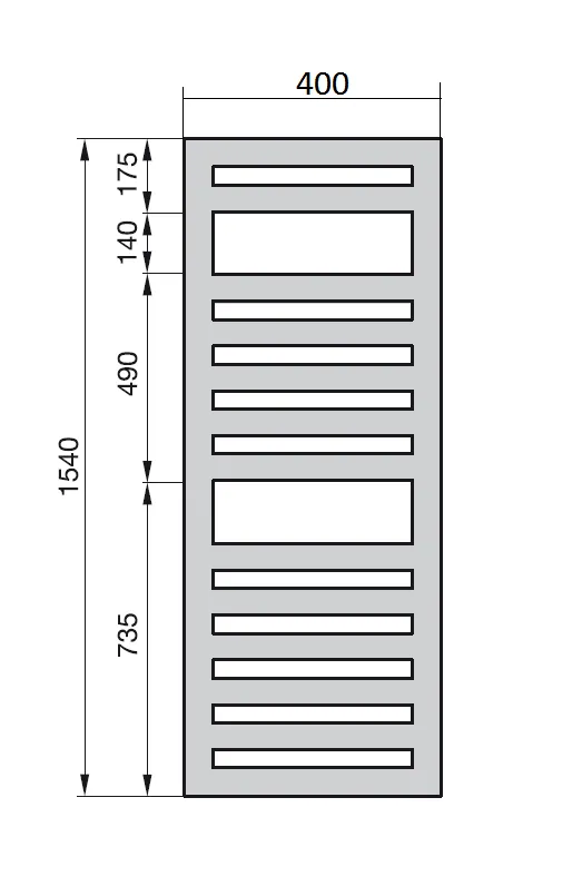 Рушникосушка Zehnder Metropolitan Spa MET-150-040