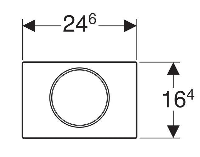 Клавиши смыва воды Geberit Sigma 10 (антивандальная)