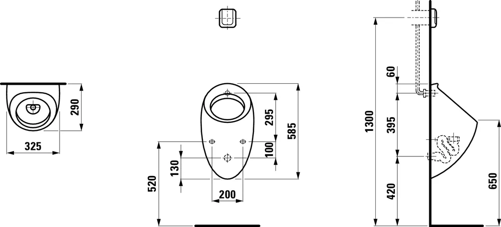 Пісуар Laufen ILBAGNOALESSI One