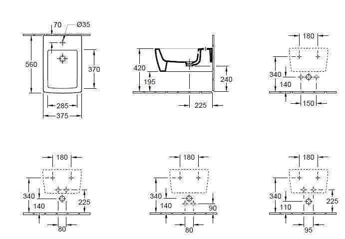 Біде підвісне Villeroy and Boch Memento 2.0 443300RW