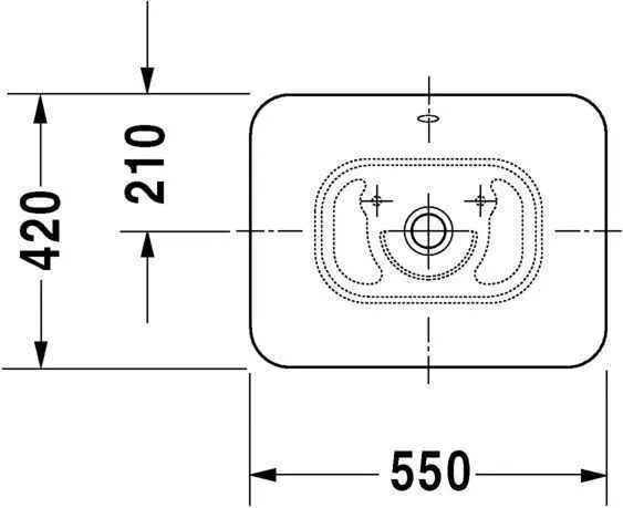 Умывальник на столешницу Duravit ME by Starck / Bacino 0334520000