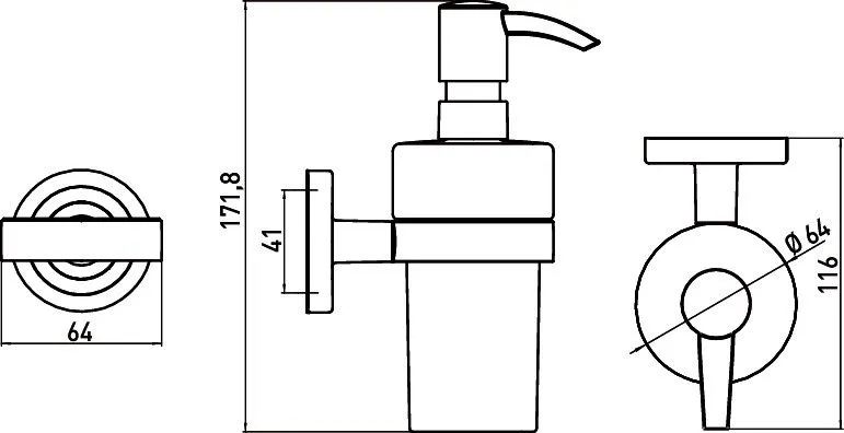 Дозатор для рідкого мила Emco Polo