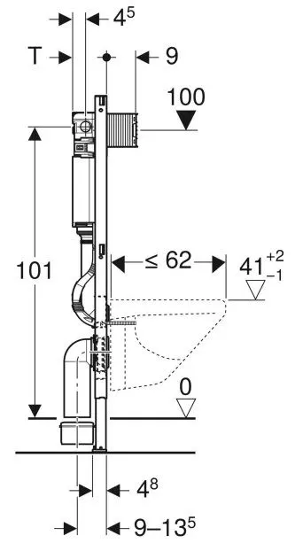 Инсталляция для унитаза Geberit Duofix Omega