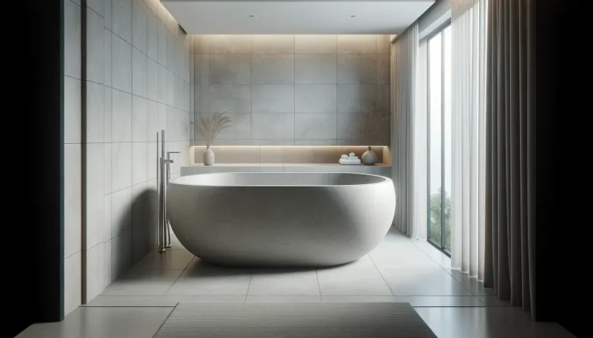 Ванна из искусственного камня – осязаемая роскошь