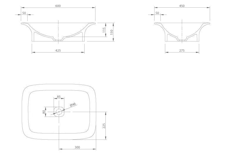 Раковина на столешницу Knief Glam 0600-083-01
