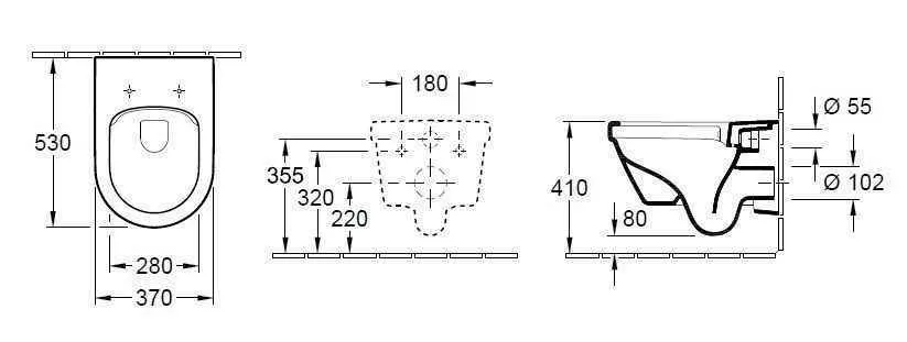 Унітаз підвісний з кришкою Villeroy and Boch Architectura 5684H1R1