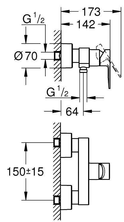 Смеситель для душа Grohe Lineare 33865DC1