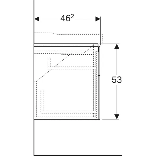 Шкафчик под умывальник Geberit XENO² 500.518.43.1