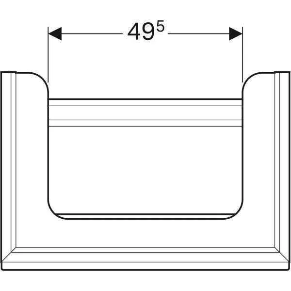 Тумба для умивальника Geberit CITTERIO 500.556.JI.1 500.557.JJ.1