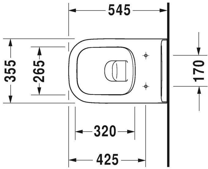 Унітаз підвісний Duravit D-Code (без обідка) 25700900002