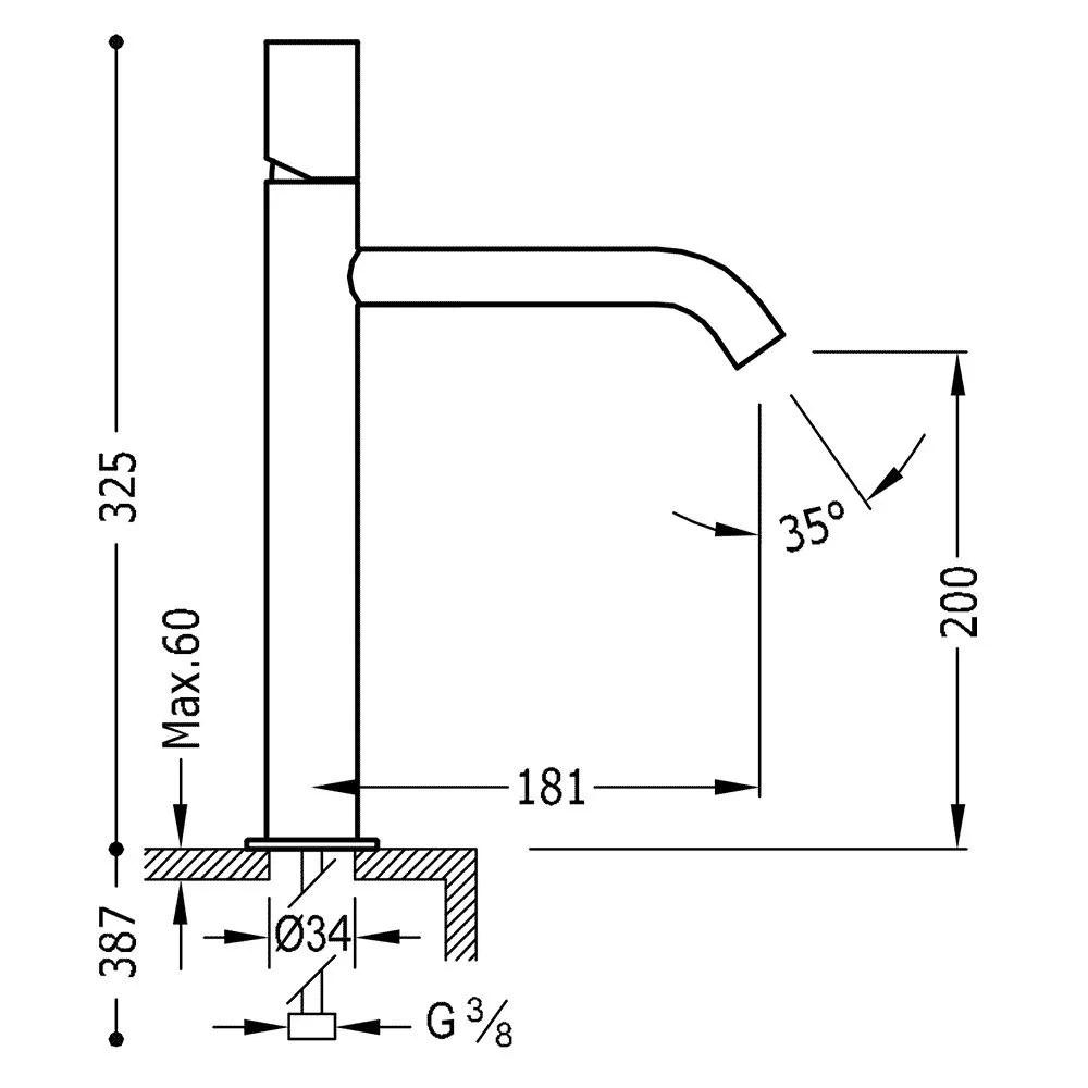 Смесители для раковины Tres Study 26130701KMB
