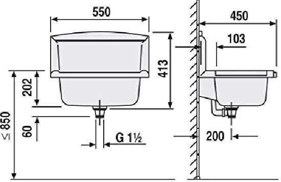 Sanit Мийка Multiset 55x45
