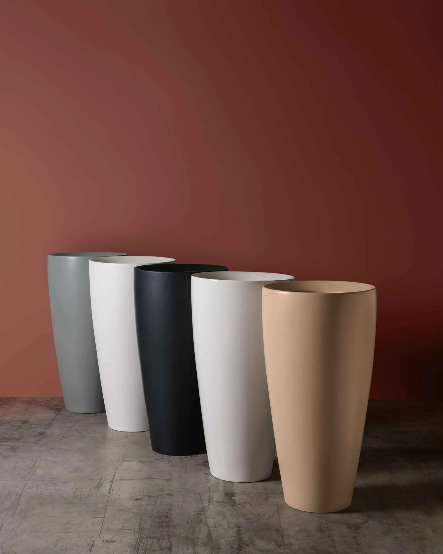 DP Kracklite Раковина підлогова 840мм, Ø 46 см, виведення в стіну, білий глянцевий 8330001K