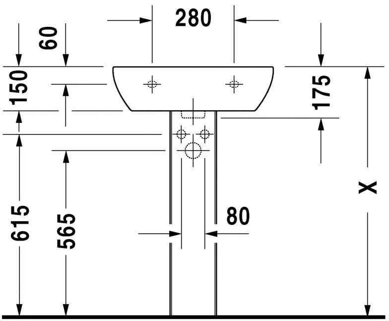 Умивальник Duravit D-Code 23105500002