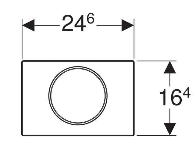 Клавіші змиву води Geberit Sigma 10 (антивандальна)