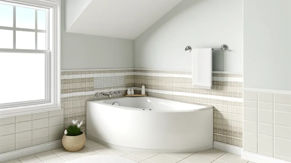 Угловая ванна – переосмысление пространства