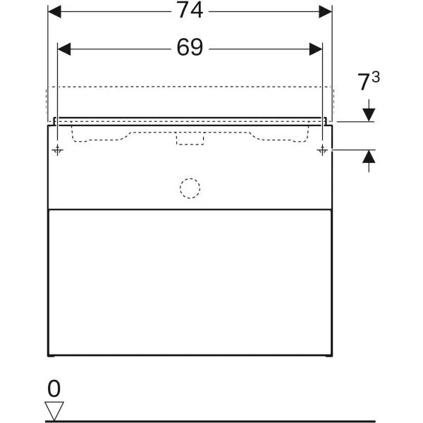 Тумба под умывальник Geberit  iCon 841376000