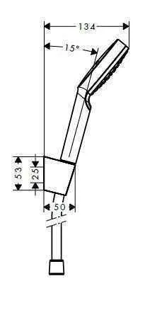 Душовий набір Hansgrohe Crometta (100/1250-1600) 1jet 26690400