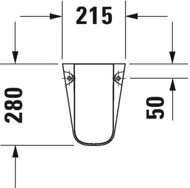 Полупьедестал Duravit 08571700002