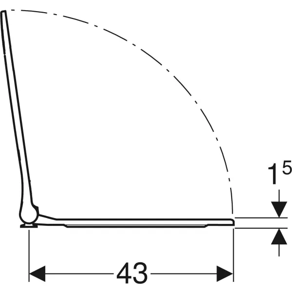 Крышка сиденье Geberit Geberit Smyle 500.240.01.1