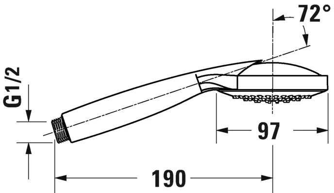 Ручний душ Duravit UV0650008000