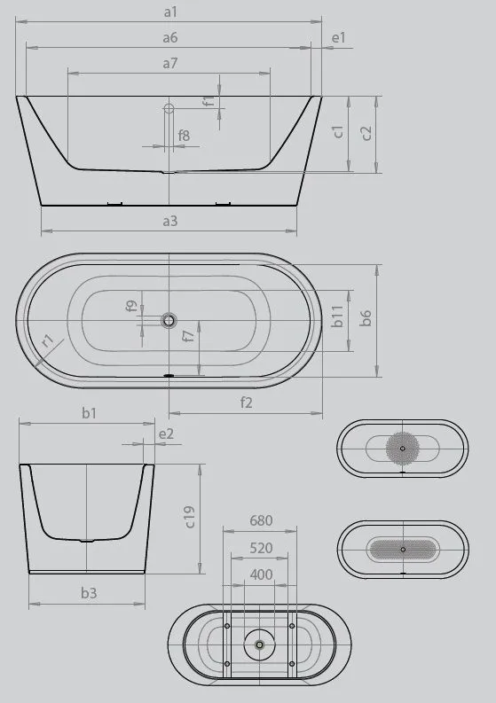 Ванна Meisterstuck Classic Duo Oval 1111 4012 0001