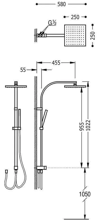 Душова система Tres Cuadro 107926