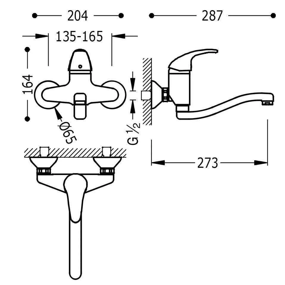 Смеситель на кухню Mono - Tres 172318