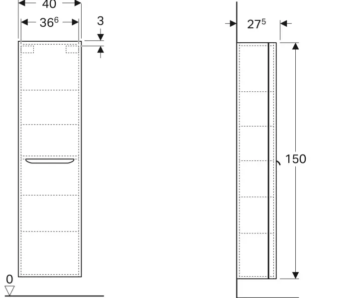 Пенал Geberit Geberit myDay Y824000000