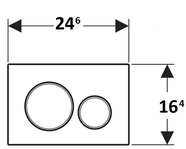 Клавиши смыва воды Geberit Sigma 20 115.882.KL.1