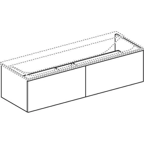 Шкафчик под умывальник Geberit XENO² 500.347.00.1