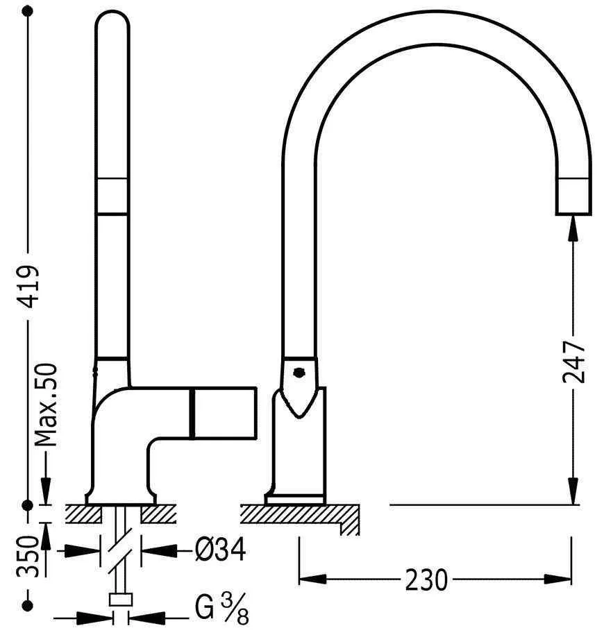 Смесители на кухню Tres 187444