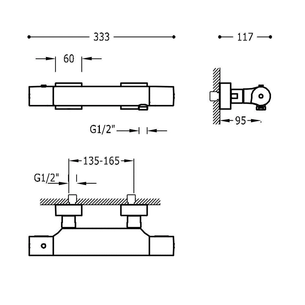 Смесители с термостатом для душа Tres Project 21116409