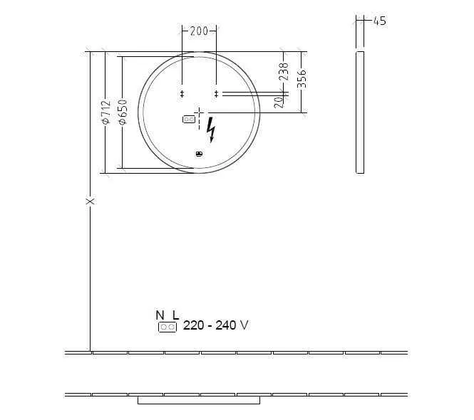 Дзеркало з підсвіткою Villeroy & Boch Subway 3.0 A4647100
