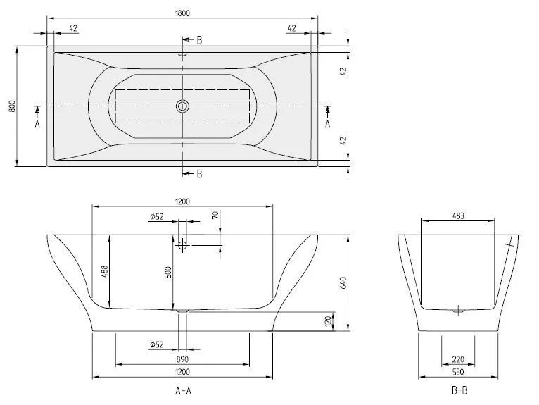 Ванна Villeroy&Boch La Belle UBQ180LAB9W1V-RW