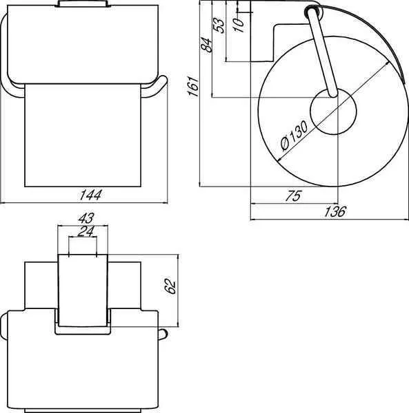 Бумагодержатель Emco Mundo 3300 001 00