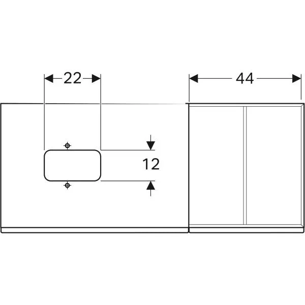 Тумба для умывальника Geberit CITTERIO 500.564.JJ.1