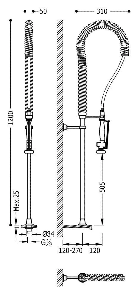 Смеситель на кухню Tres 130481