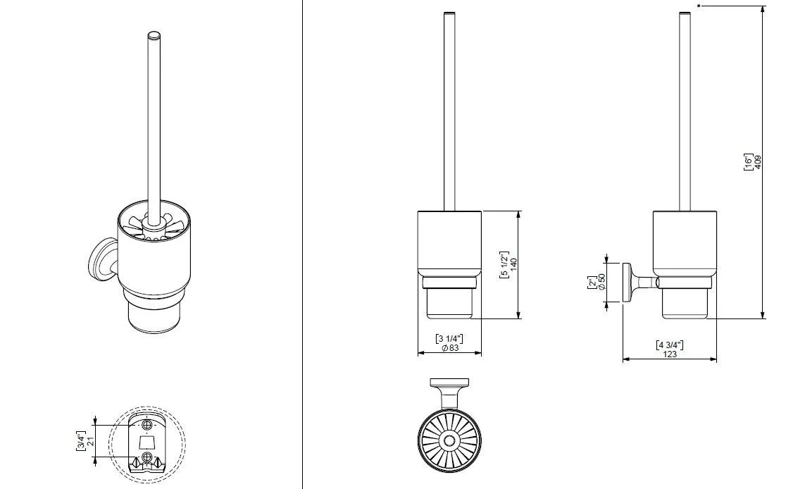 Ершик для унитаза Creabath Infinity